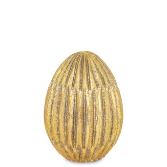 Eleganckie Nowoczesne Dekoracyjne Złote Jajko Wielkanocne - Figurka Dekoracyjna - 165783