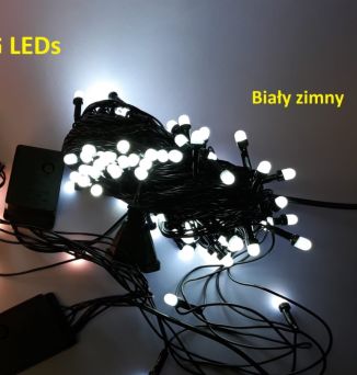 VITALUX Lampki Choinkowe Wewnętrzne 300 LED ZIMNY BIAŁY LM12-2-S