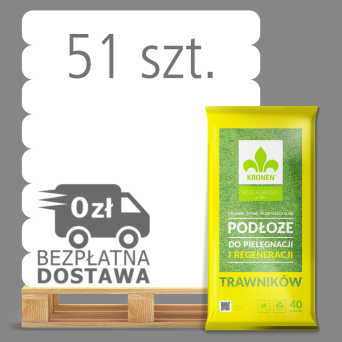 ZIEMIA PODŁOŻE DO REGENERACJI I PIELĘGNACJI TRAWNIKÓW 40L PALETA 51 WORKÓW NOWOŚĆ 2023 - KRONEN