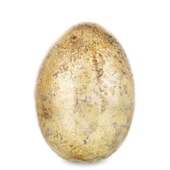 Eleganckie Dekoracyjne Złote Jajko Wielkanocne - Figurka Dekoracyjna - 163856