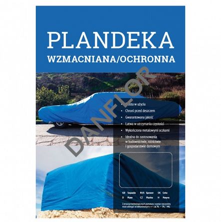 PLANDEKA NIEBIESKA 4X5M