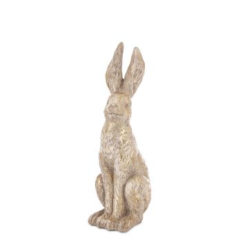 Stylowy Rustykalny Zając Wielkanocny – Figurka Dekoracyjna w Stylu Naturalnym - 166004