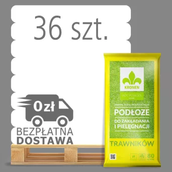 KRONEN® PODŁOŻE DO ZAKŁADANIA I PIELĘGNACJI TRAWNIKÓW 80L PALETA 36 WORKÓW