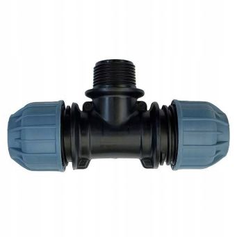TRÓJNIK PE 25-3/4"-25 PN10 GWINT ZEWNĘTRZNY - ELYSSE