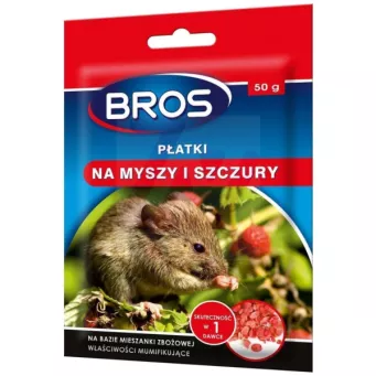 BROS PŁATKI NA MYSZY I SZCZURY 50G