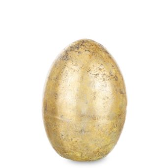 Eleganckie Dekoracyjne Złote Jajko Wielkanocne - Figurka Dekoracyjna - 163854