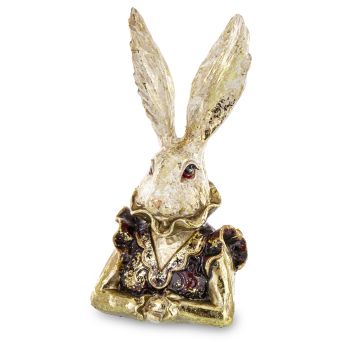 Ekskluzywna Złota Figurka Zająca Wielkanocnego - Dekoracja Premium Vintage - 160834
