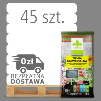 ZIEMIA UNIWERSALNA - PODŁOŻE DO ROŚLIN - TERRA PRETA 50L PALETA 45 WORKÓW NOWOŚĆ 2023 - KRONEN