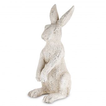 Elegancka Figurka Zająca Dekoracyjnego w Stylu Rustykalnym - Figurka Dekoracyjna - 177863
