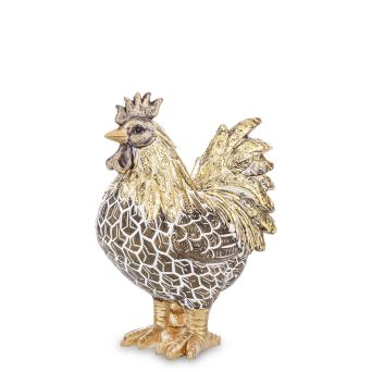 Luksusowa Złota Minimalistyczna Figurka Koguta-  Figurka Dekoracyjna - 161575
