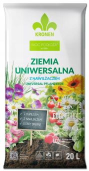 ZIEMIA UNIWERSALNA - PODŁOŻE DO ROŚLIN Z NAWILŻACZEM 20L - KRONEN
