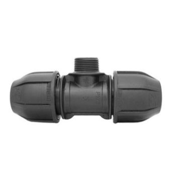 TRÓJNIK PE 25-3/4"-25 GWINT ZEWNĘTRZNY PN16 - FISH