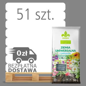 KRONEN® ZIEMIA UNIWERSALNA Z NAWILŻACZEM 50L  PALETA 51 WORKÓW