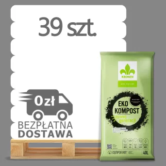 KRONEN® EKOkompost ogrodowy 40l Paleta 39 worków