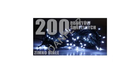 RUM-LUX Lampki zewnętrzne 200LED ZB