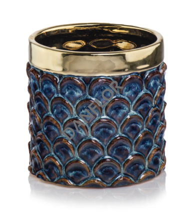 09.134.14  Doniczka Cylinder Blue & Gold