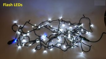 Lampki Choinkowe Zewnętrzne 100 LED ZIMNY BIAŁY FL01-1 - VITALUX 