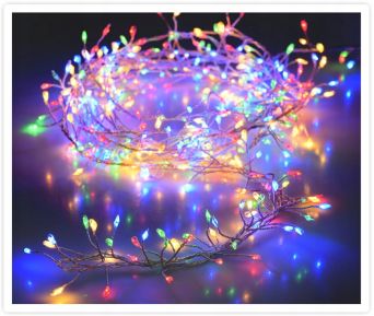 Lampki choinkowe 'silverwire' 240 LED multikolor - AX5700200 Koopman