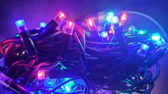 Lampki Choinkowe Zewnętrzne 200 LED MULTIKOLOR FLK02-1 - VITALUX 